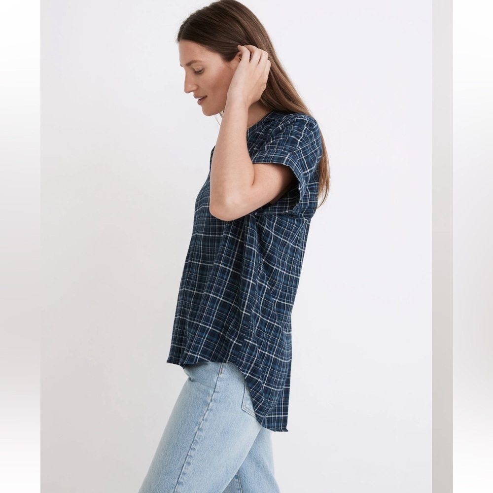 Madewell Swenson Popover Flannel Shirt - Picture 3 of 8